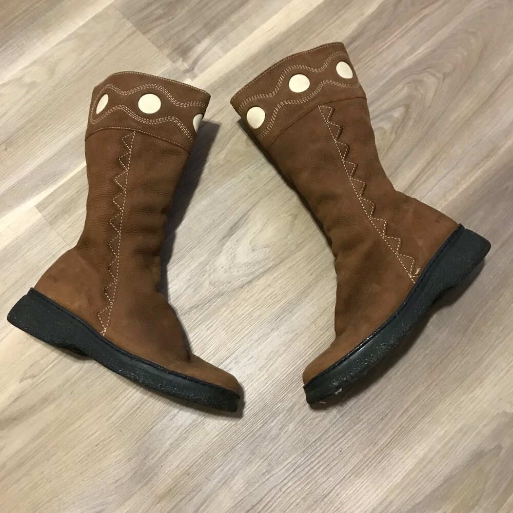 Arche Ladies Tan/Brown Pebbled Leather Boots Size 39